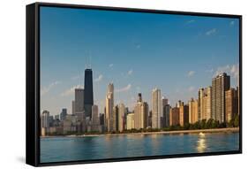 Lakeshore Chicago Skyline-Steve Gadomski-Framed Stretched Canvas