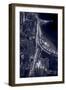 Lakeshore Drive Aloft BW Cool Toned-Steve Gadomski-Framed Photographic Print