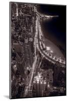 Lakeshore Drive Aloft BW Warm Toned-Steve Gadomski-Mounted Photographic Print