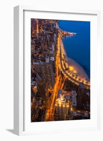 Lakeshore Drive Aloft-Steve Gadomski-Framed Photographic Print