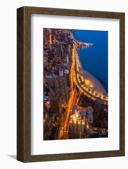 Lakeshore Drive Aloft-Steve Gadomski-Framed Photographic Print