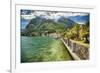Lakeshore Scenic, Menaggio, Italy-George Oze-Framed Photographic Print