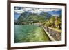 Lakeshore Scenic, Menaggio, Italy-George Oze-Framed Photographic Print