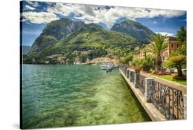 Lakeshore Scenic, Menaggio, Italy-George Oze-Stretched Canvas