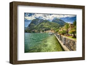 Lakeshore Scenic, Menaggio, Italy-George Oze-Framed Photographic Print