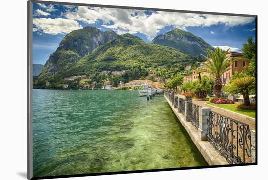 Lakeshore Scenic, Menaggio, Italy-George Oze-Mounted Photographic Print