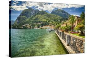 Lakeshore Scenic, Menaggio, Italy-George Oze-Stretched Canvas