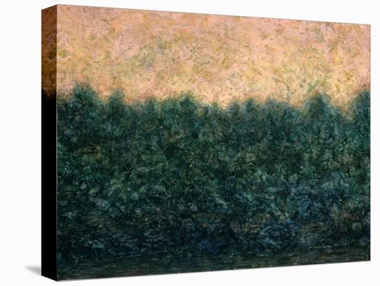Lakeshore Sunrise-James W Johnson-Stretched Canvas