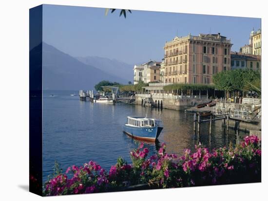 Lakeside Architecture, Bellagio, Lake Como, Lombardia, Italy-Christina Gascoigne-Stretched Canvas