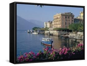 Lakeside Architecture, Bellagio, Lake Como, Lombardia, Italy-Christina Gascoigne-Framed Stretched Canvas