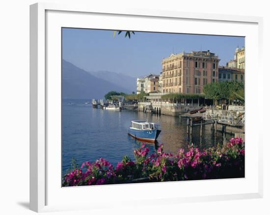 Lakeside Architecture, Bellagio, Lake Como, Lombardia, Italy-Christina Gascoigne-Framed Photographic Print