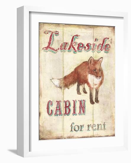 Lakeside Cabin-Catherine Jones-Framed Art Print