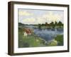 Lakeside Cottages I-Ethan Harper-Framed Art Print