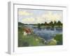 Lakeside Cottages I-Ethan Harper-Framed Art Print