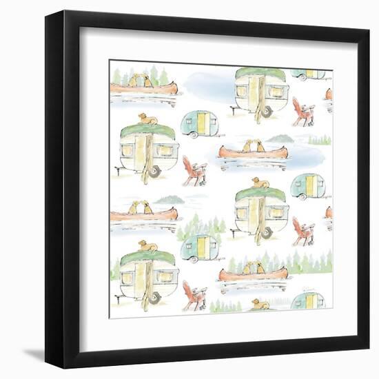 Lakeside Days Pattern VIA-Sue Schlabach-Framed Art Print