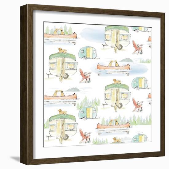 Lakeside Days Pattern VIA-Sue Schlabach-Framed Art Print