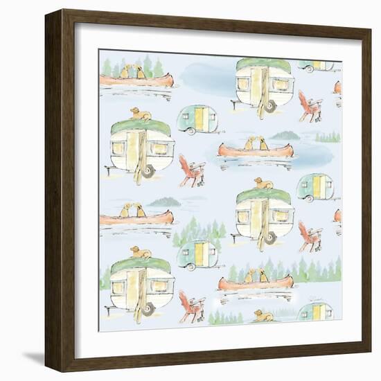 Lakeside Days Pattern VIB-Sue Schlabach-Framed Art Print