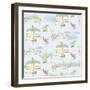 Lakeside Days Pattern VIB-Sue Schlabach-Framed Art Print