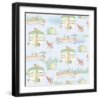 Lakeside Days Pattern VIB-Sue Schlabach-Framed Art Print