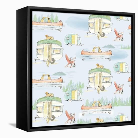 Lakeside Days Pattern VIB-Sue Schlabach-Framed Stretched Canvas