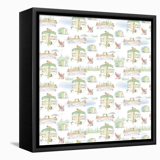 Lakeside Days Pattern VIIA-Sue Schlabach-Framed Stretched Canvas