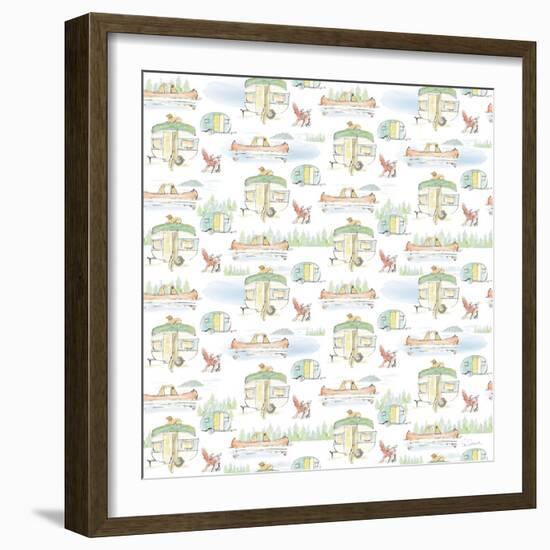 Lakeside Days Pattern VIIA-Sue Schlabach-Framed Art Print