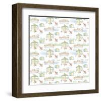 Lakeside Days Pattern VIIA-Sue Schlabach-Framed Art Print