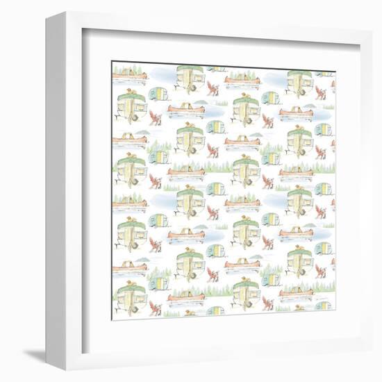 Lakeside Days Pattern VIIA-Sue Schlabach-Framed Art Print