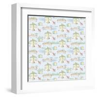 Lakeside Days Pattern VIIB-Sue Schlabach-Framed Art Print