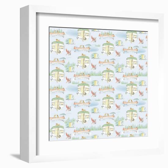 Lakeside Days Pattern VIIB-Sue Schlabach-Framed Art Print