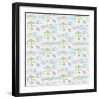 Lakeside Days Pattern VIIB-Sue Schlabach-Framed Art Print