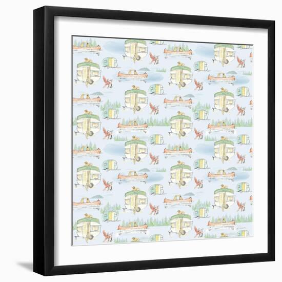 Lakeside Days Pattern VIIB-Sue Schlabach-Framed Art Print