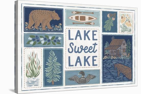 Lakeside Days VI-Laura Marshall-Stretched Canvas