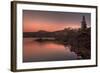 Lakeside Evening Glow, Sierra Nevada-Vincent James-Framed Photographic Print