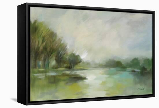 Lakeside Fog-Silvia Vassileva-Framed Stretched Canvas