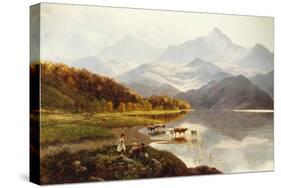 Lakeside Gathering-Henry John Boddington-Stretched Canvas