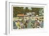 Lakeside Hotel, Clear Lake, Indiana-null-Framed Art Print