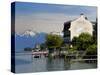 Lakeside Hotel, Lac Leman, Evian-Les Bains, Haute-Savoie, France, Europe-Richardson Peter-Stretched Canvas