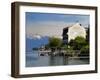 Lakeside Hotel, Lac Leman, Evian-Les Bains, Haute-Savoie, France, Europe-Richardson Peter-Framed Photographic Print