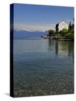 Lakeside Hotel, Lac Leman, Evian-Les Bains, Haute-Savoie, France, Europe-Richardson Peter-Stretched Canvas