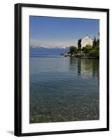 Lakeside Hotel, Lac Leman, Evian-Les Bains, Haute-Savoie, France, Europe-Richardson Peter-Framed Photographic Print