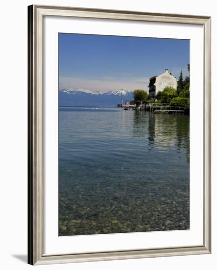 Lakeside Hotel, Lac Leman, Evian-Les Bains, Haute-Savoie, France, Europe-Richardson Peter-Framed Photographic Print