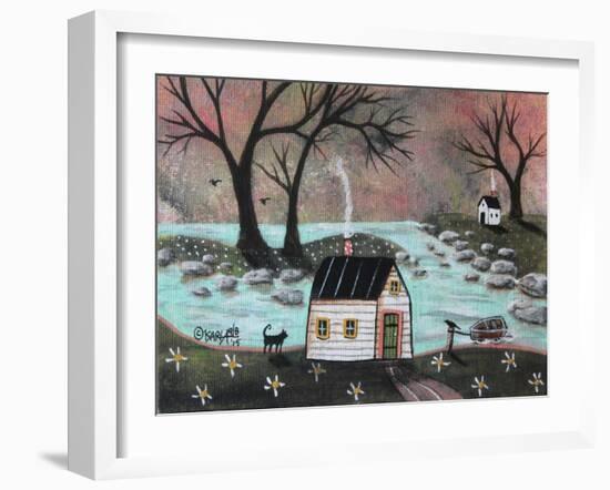 Lakeside Isle 1-Karla Gerard-Framed Giclee Print