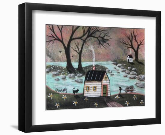 Lakeside Isle 1-Karla Gerard-Framed Giclee Print