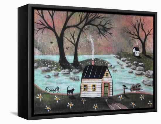 Lakeside Isle 1-Karla Gerard-Framed Stretched Canvas