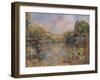 Lakeside Landscape, C. 1889-Pierre-Auguste Renoir-Framed Giclee Print