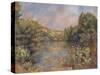 Lakeside Landscape, C. 1889-Pierre-Auguste Renoir-Stretched Canvas