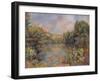 Lakeside Landscape. Ca. 1889-Pierre-Auguste Renoir-Framed Giclee Print