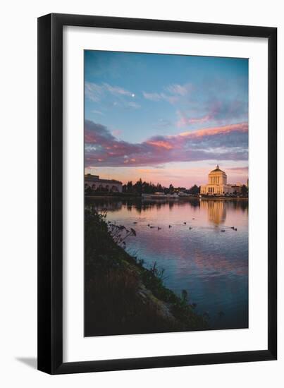 Lakeside Morning Reflections, Lake Merritt, Oakland California-Vincent James-Framed Photographic Print