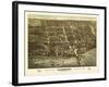 Lakeside, Ohio - Panoramic Map-Lantern Press-Framed Art Print